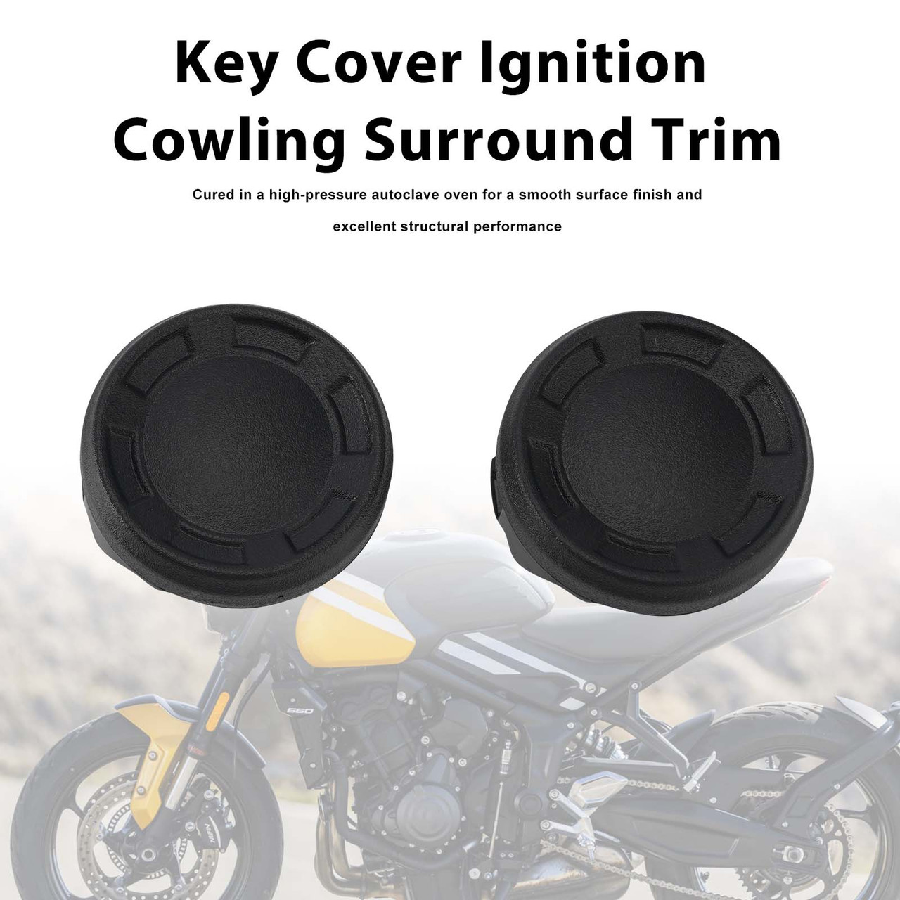 Key Cover Ignition Cowling Surround Trim for Trident 660 22-25 800 25-27 Black