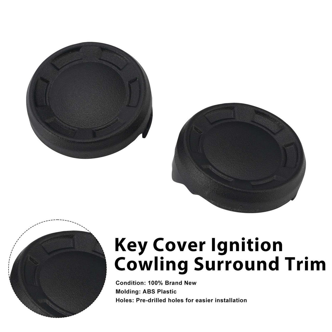 Key Cover Ignition Cowling Surround Trim for Trident 660 22-25 800 25-27 Black