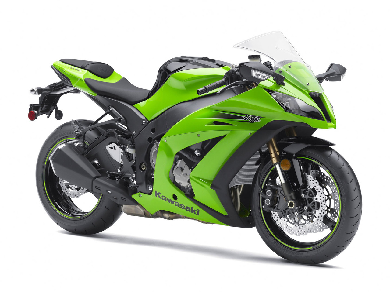 Amotopart Fairings Plastics Kawasaki ZX10R Ninja Green Racing