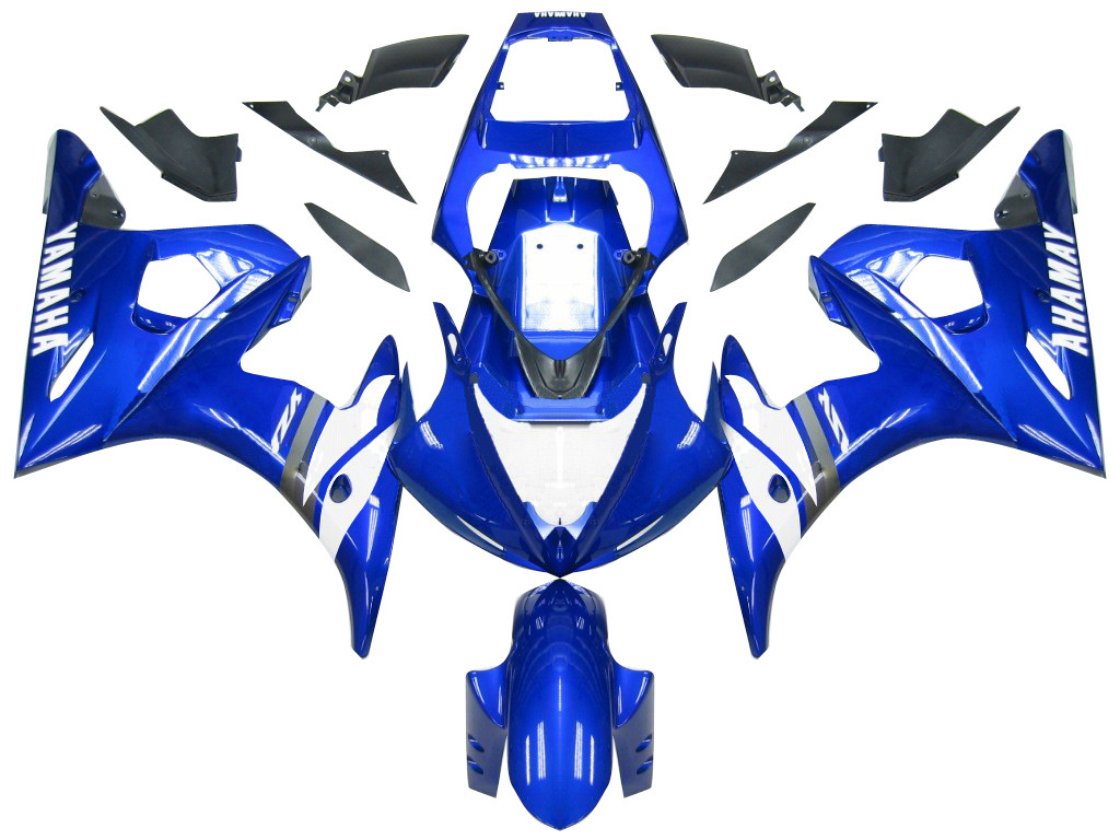 Fairings Yamaha YZF-R6 Blue White R6 Racing (2003-2005)