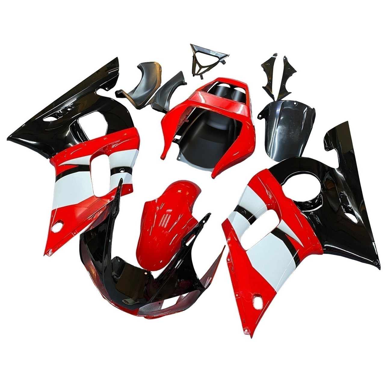 Amotopart Fairings Yamaha YZF-R6 Red Black R6 Racing (1998-2002)