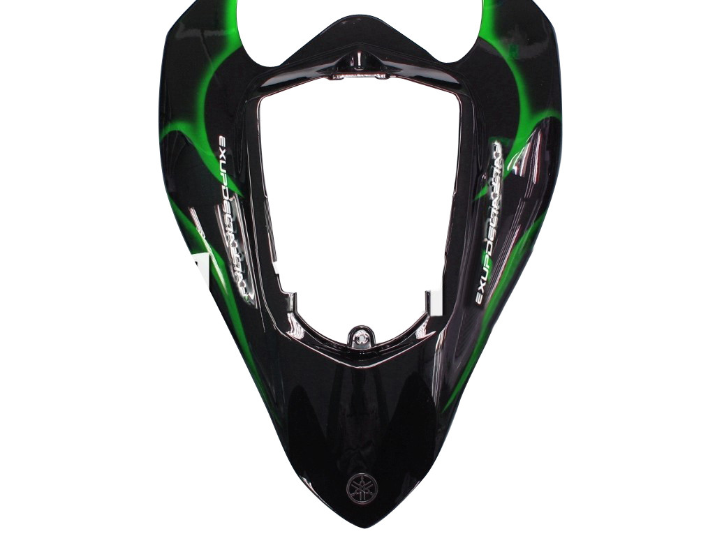 Fairings Yamaha YZF-R1 Black & Green Flame R1 Racing (2004-2006)