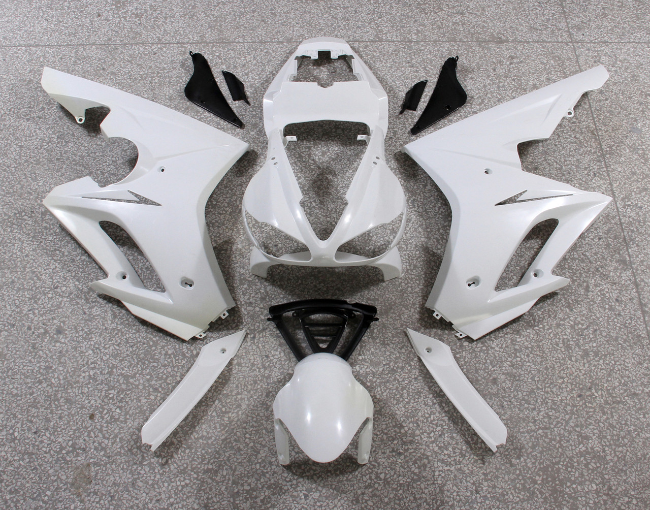 Fairings Triumph Daytona 675 White Black Daytona Racing (2009-2012)