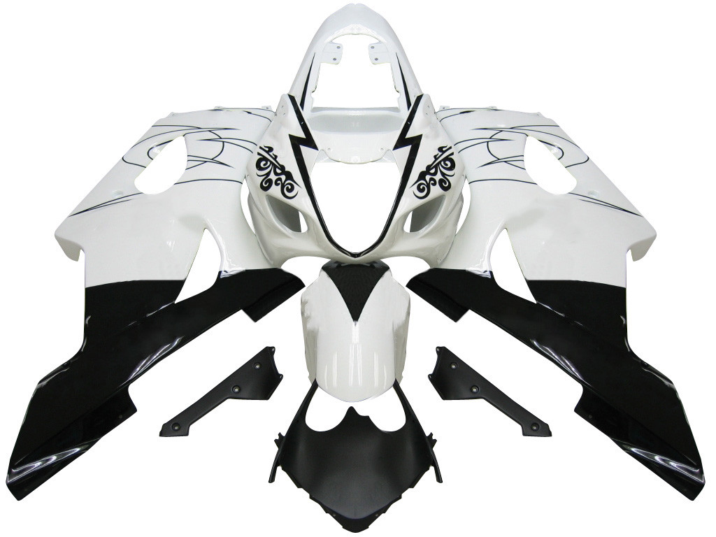 Amotopart Fairings Suzuki GSXR 1000 White & Black Corona Suzuki Racing  (2003-2004)