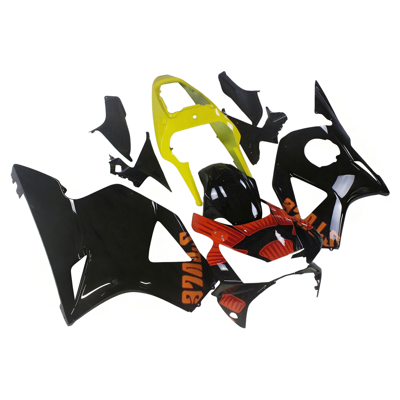 Amotopart Fairings Honda CBR 954 RR Black & Yellow Repsol Moto Racing (2002-2003)