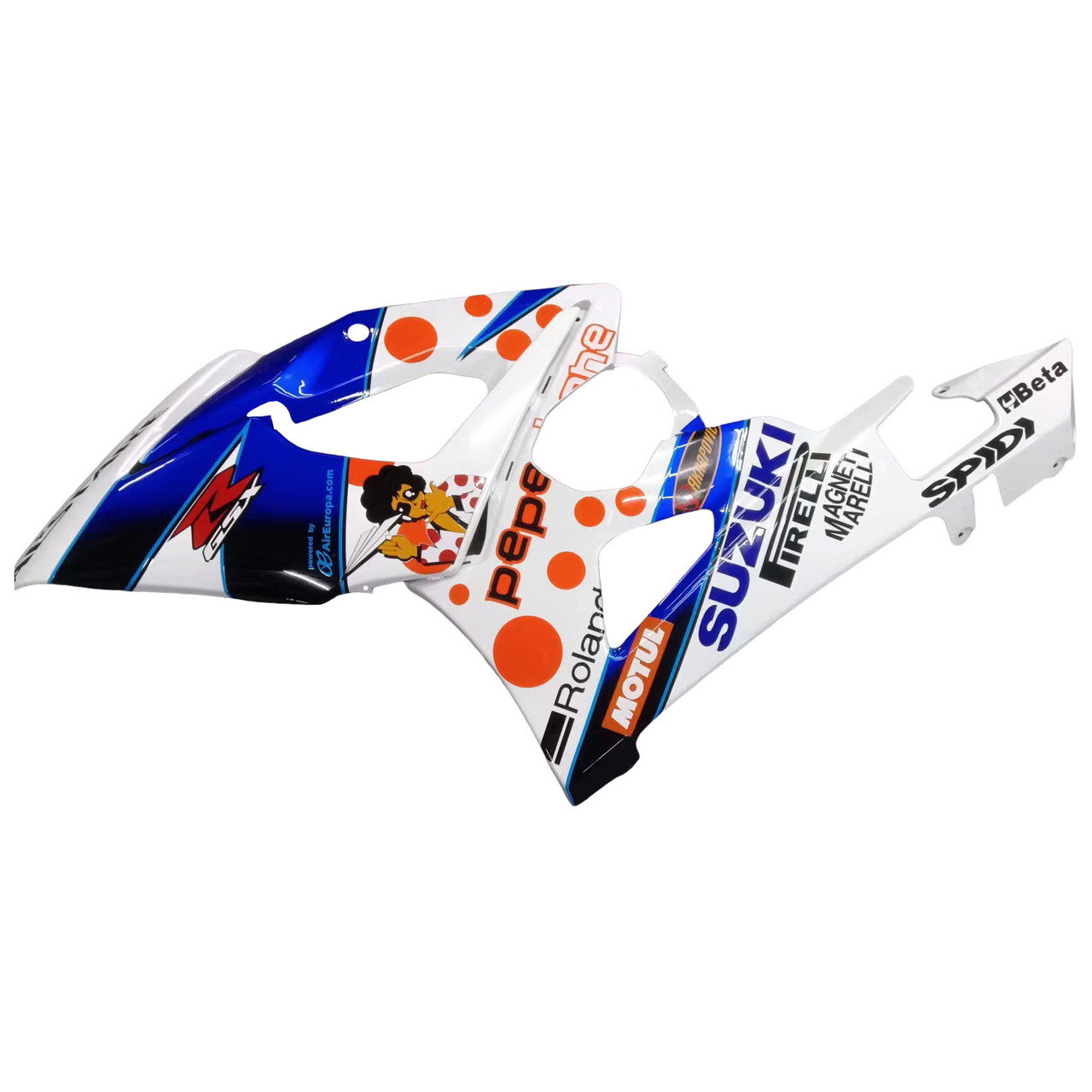  Amotopart Fairings Suzuki GSXR 1000 Multi-Color pepephone Racing (2005-2006)