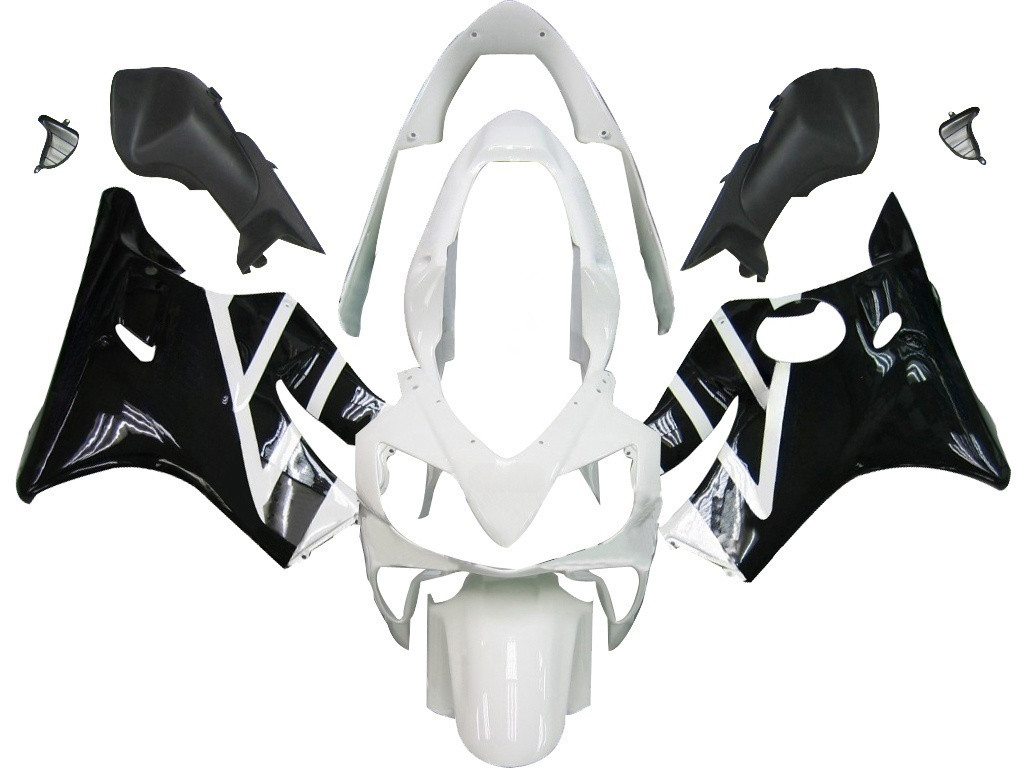 Amotopart Fairings Honda CBR 600 F4i  White & Black F4i Racing (2004-2007)