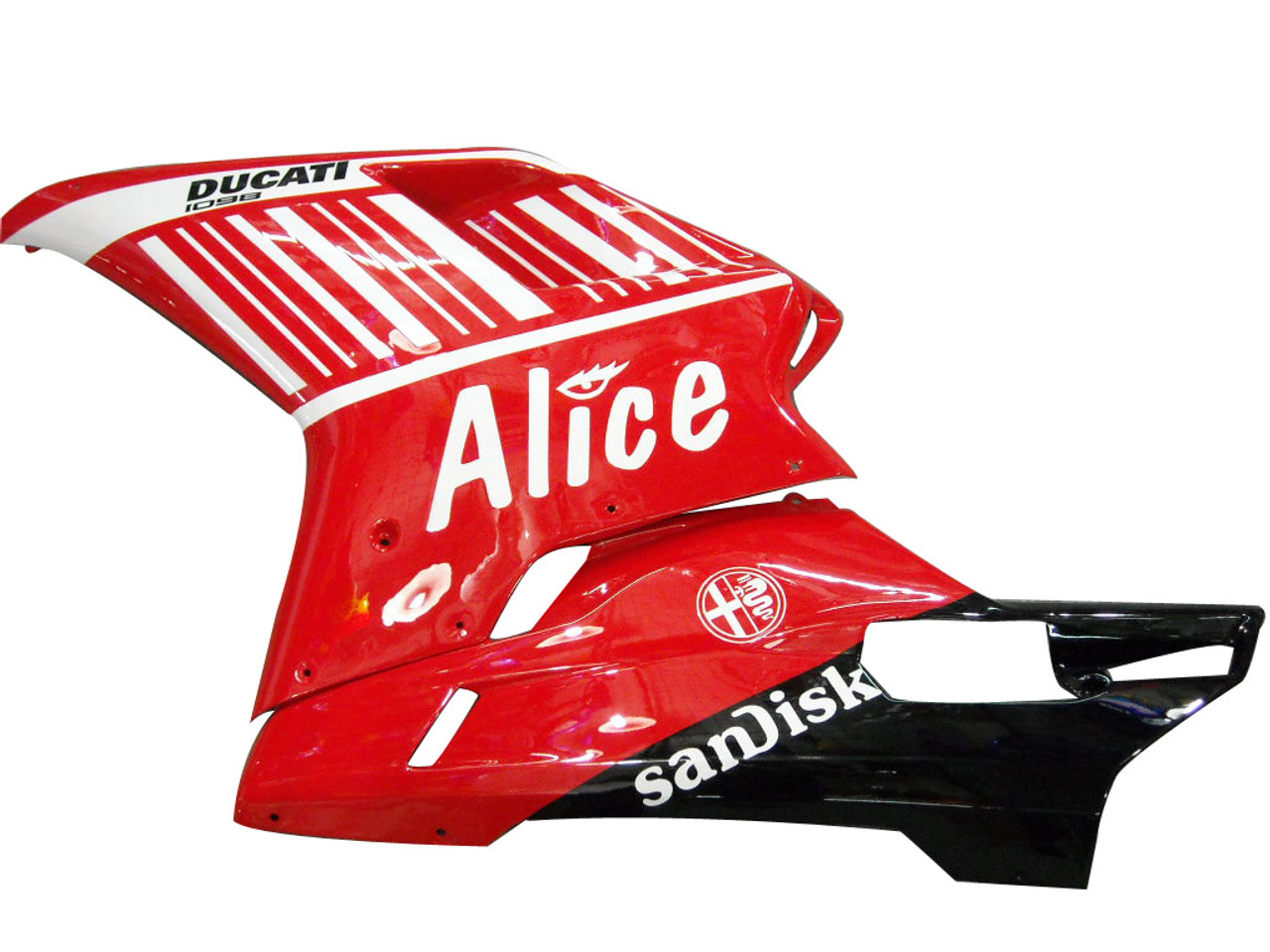 Fairings Ducati 1098 1198 848 Red Alice Racing (2007-2012)