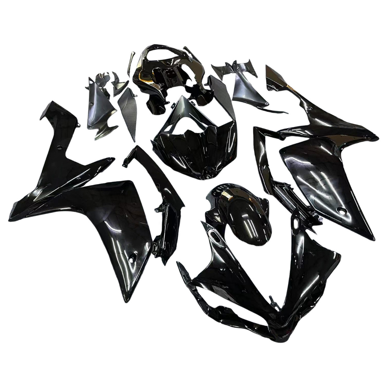 Amotopart Fairings Yamaha YZF-R1 All Black R1 Racing (2007-2008)