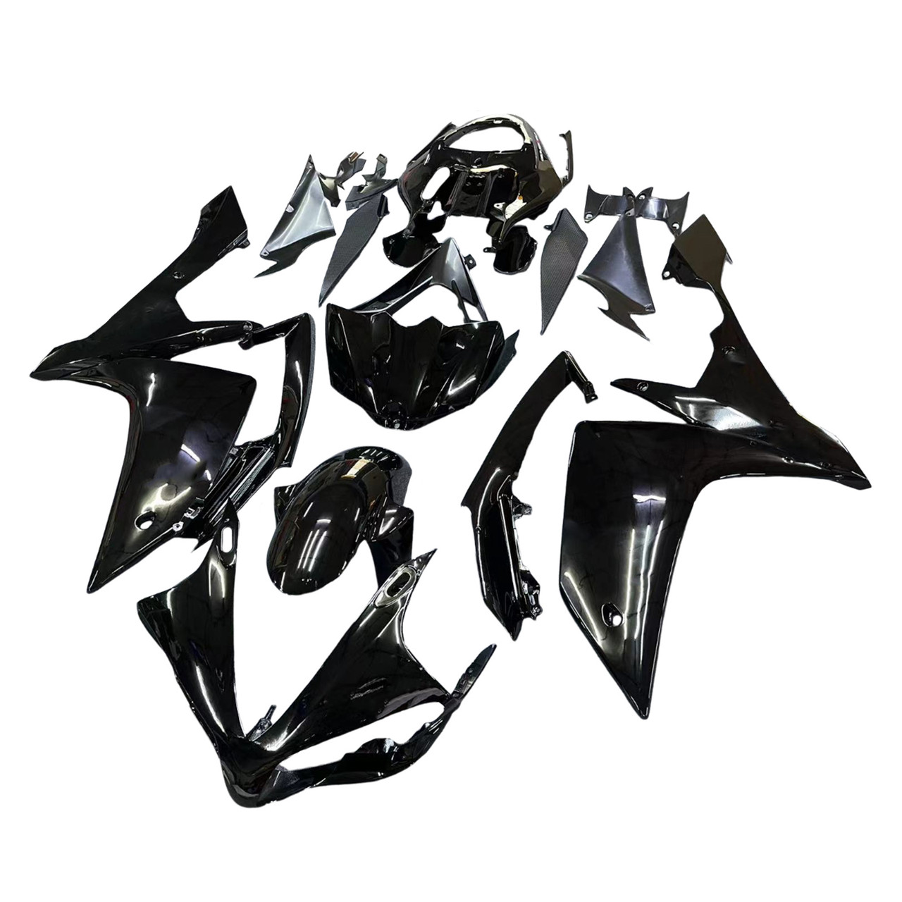 Amotopart Fairings Yamaha YZF-R1 All Black R1 Racing (2007-2008)