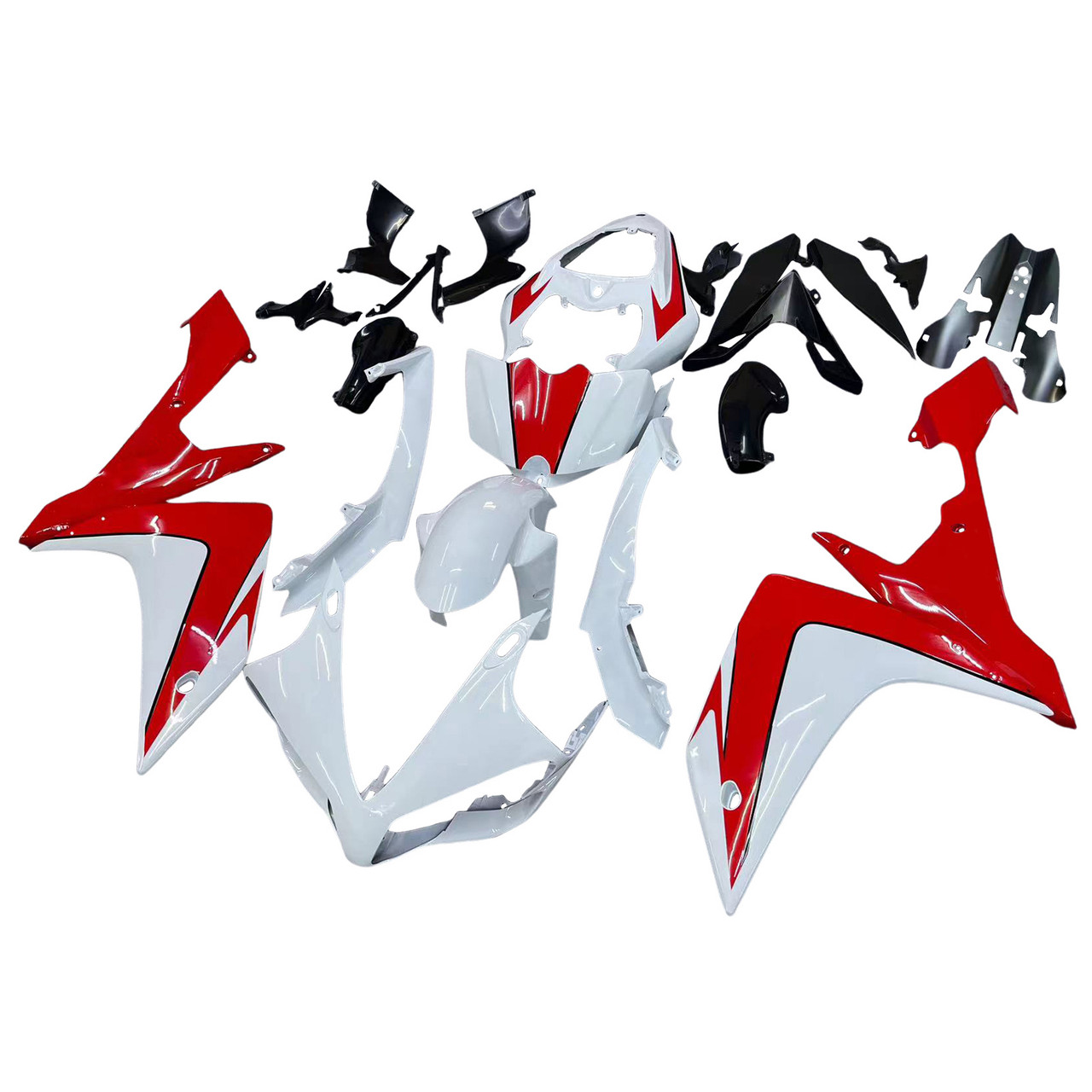 Amotopart Fairings Yamaha YZF-R1 White & Red R1 Racing (2007-2008)