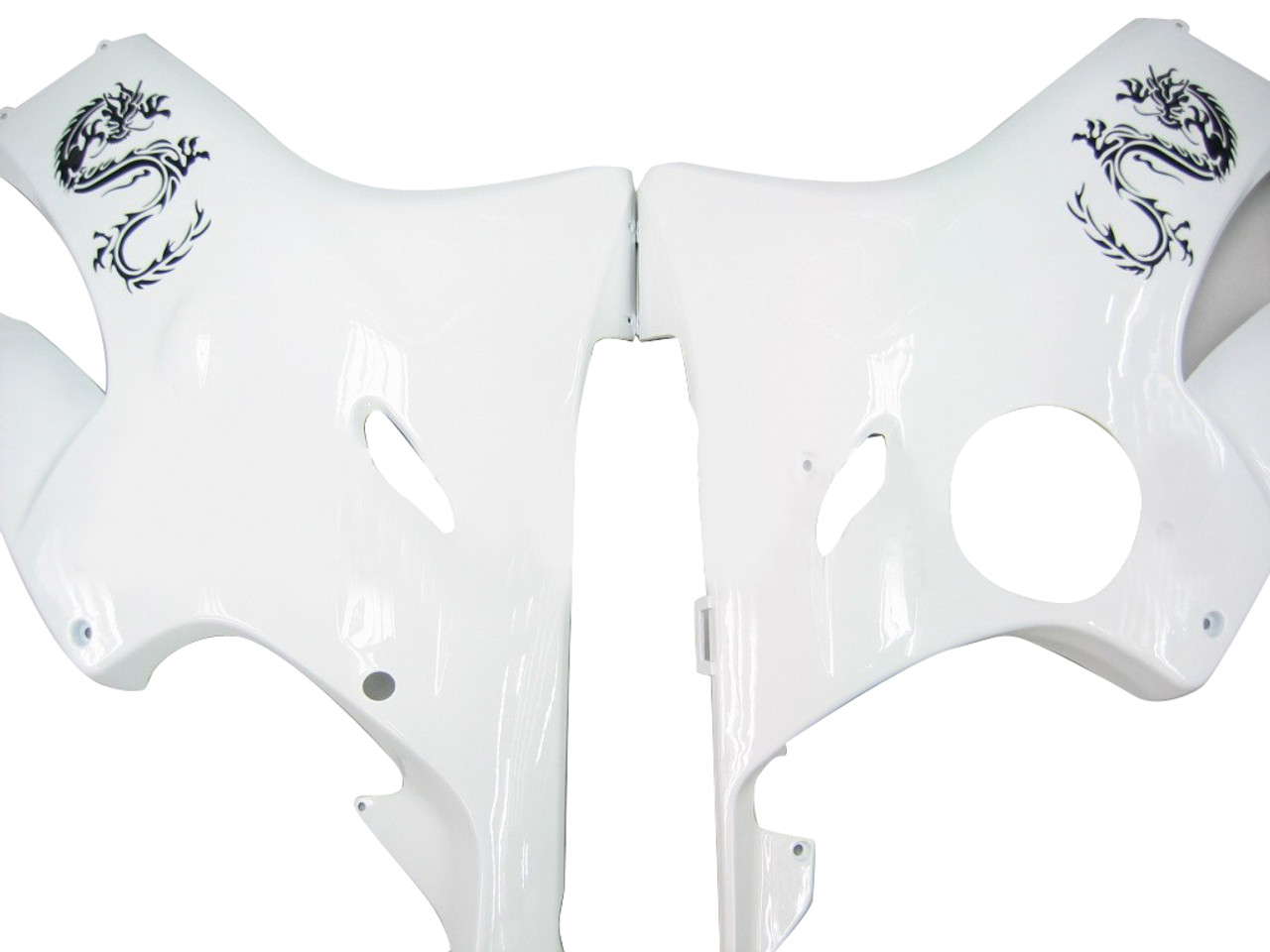 Fairings Honda CBR 600 F4i White & Chinese Dragon Racing (2004-2007)