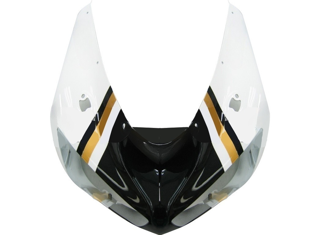 Amotopart Fairings Kawasaki ZX6R 636 Black White Lucky Strike Ninja Racing  (2005-2006)