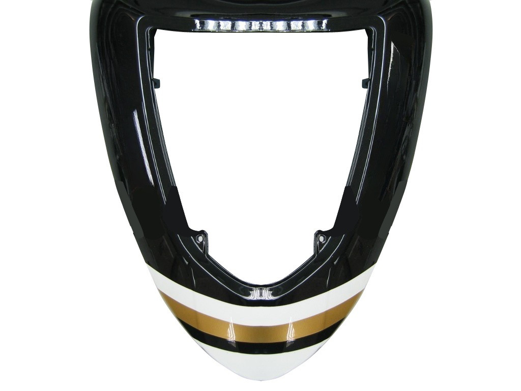 Amotopart Fairings Kawasaki ZX6R 636 Black White Lucky Strike Ninja Racing  (2005-2006)