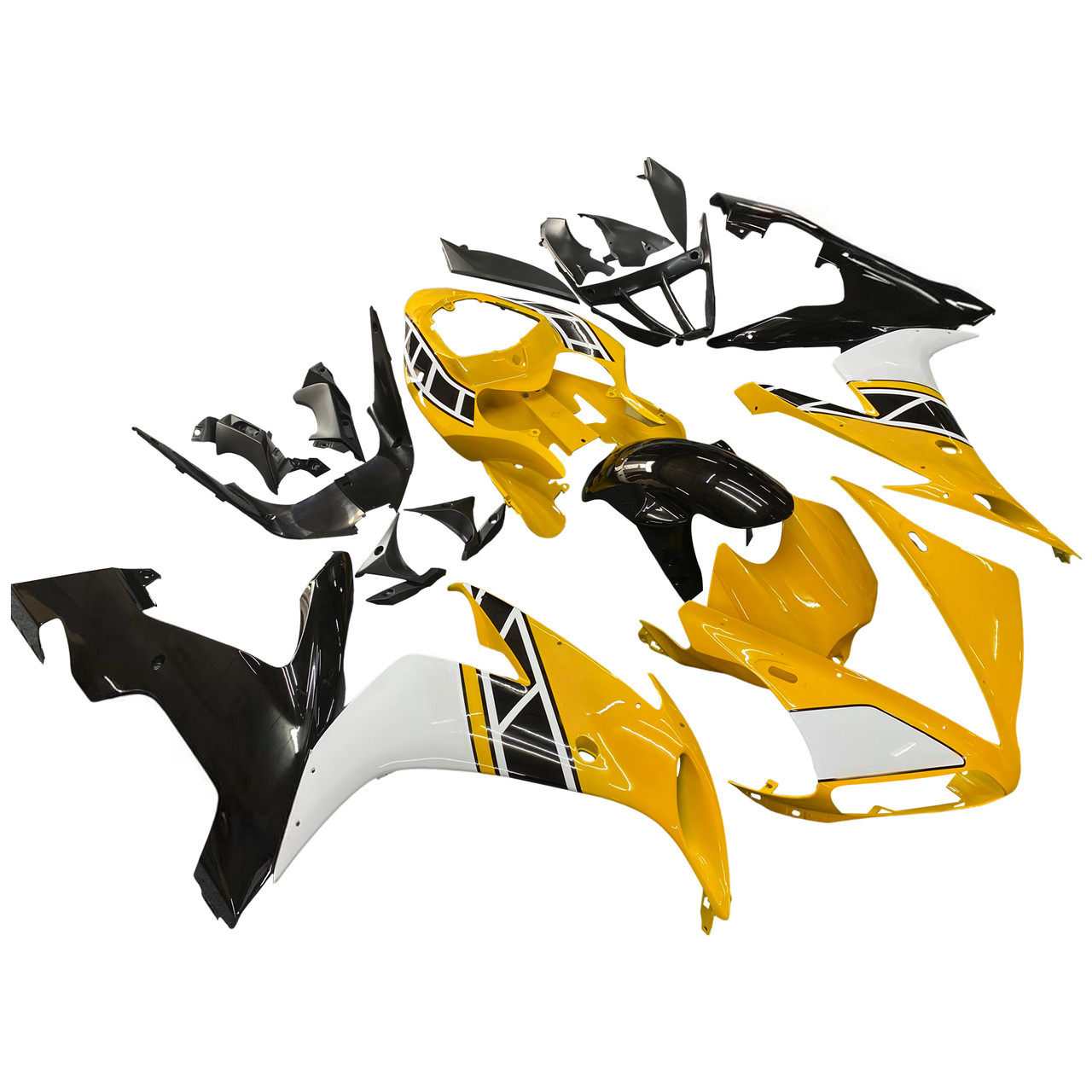 Amotopart Fairings Yamaha YZF-R1 Yellow Black Motul Racing (2004-2006)
