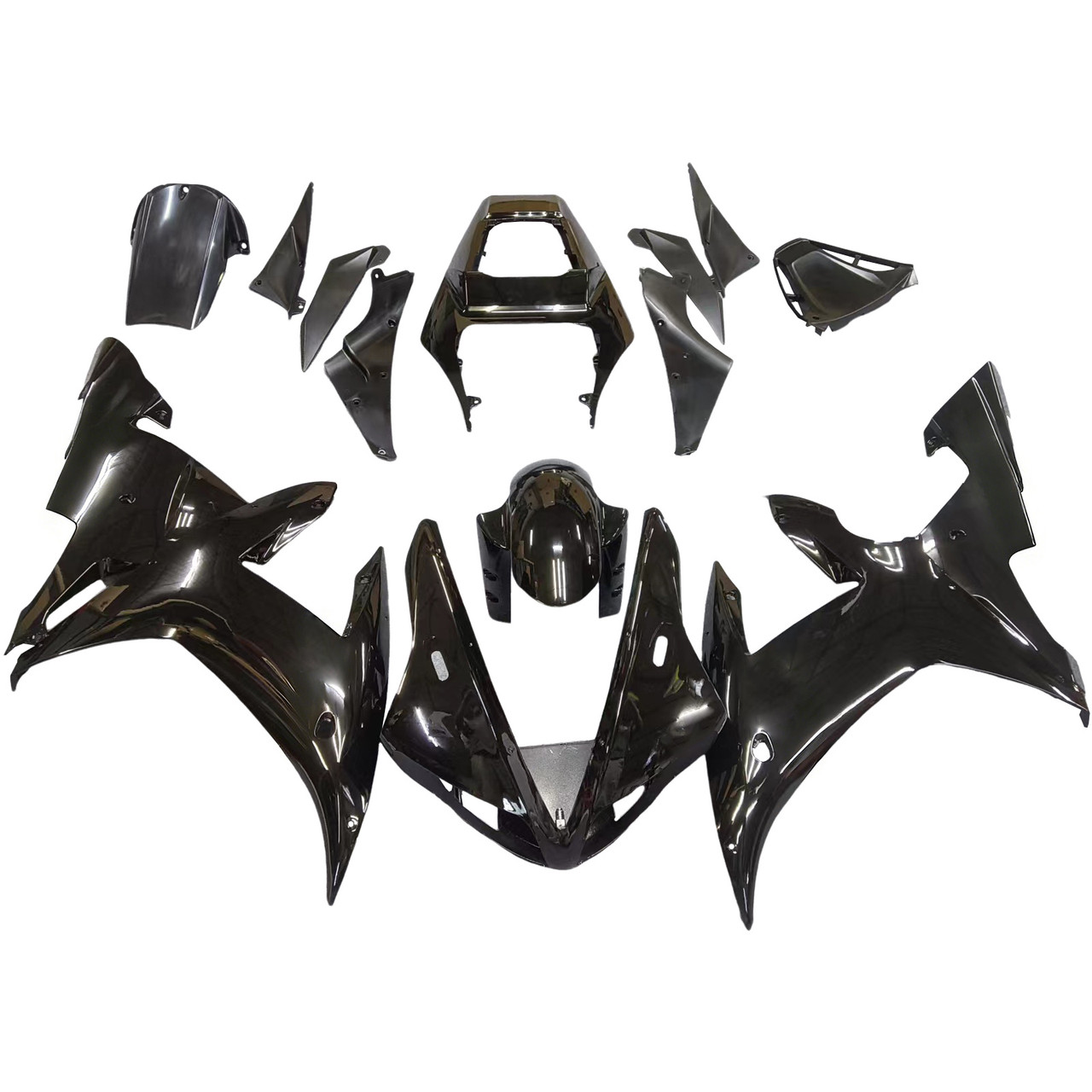 Amotopart Fairings Yamaha YZF-R1 All Black R1 Racing (2002-2003)