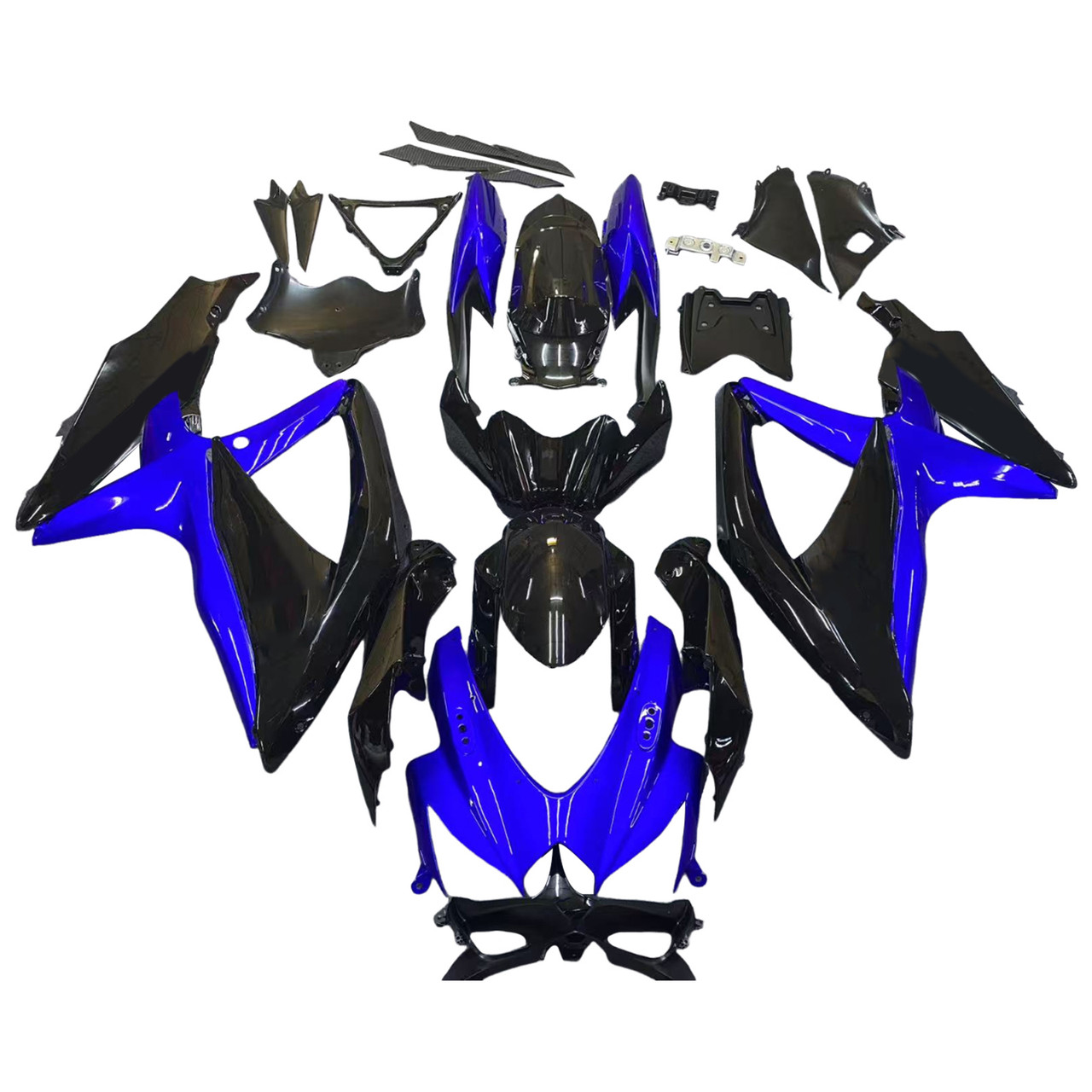 Amotopart Fairings Suzuki GSXR 600 750 Blue Black GSXR Racing  (2008-2010)