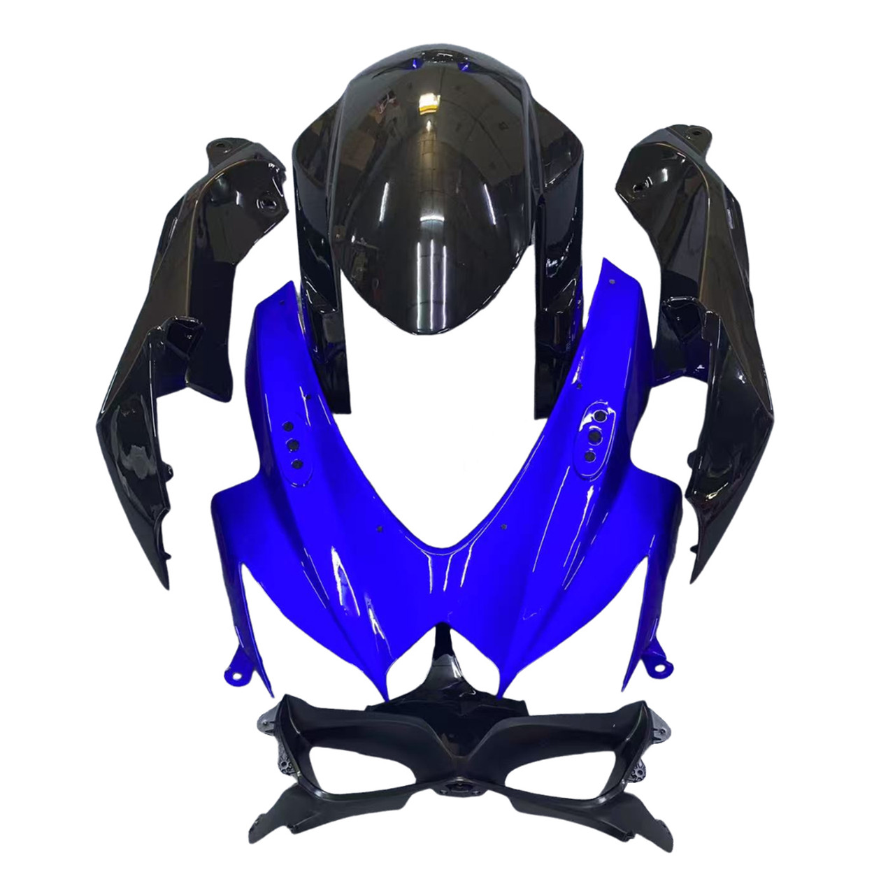 Amotopart Fairings Suzuki GSXR 600 750 Blue Black GSXR Racing  (2008-2010)