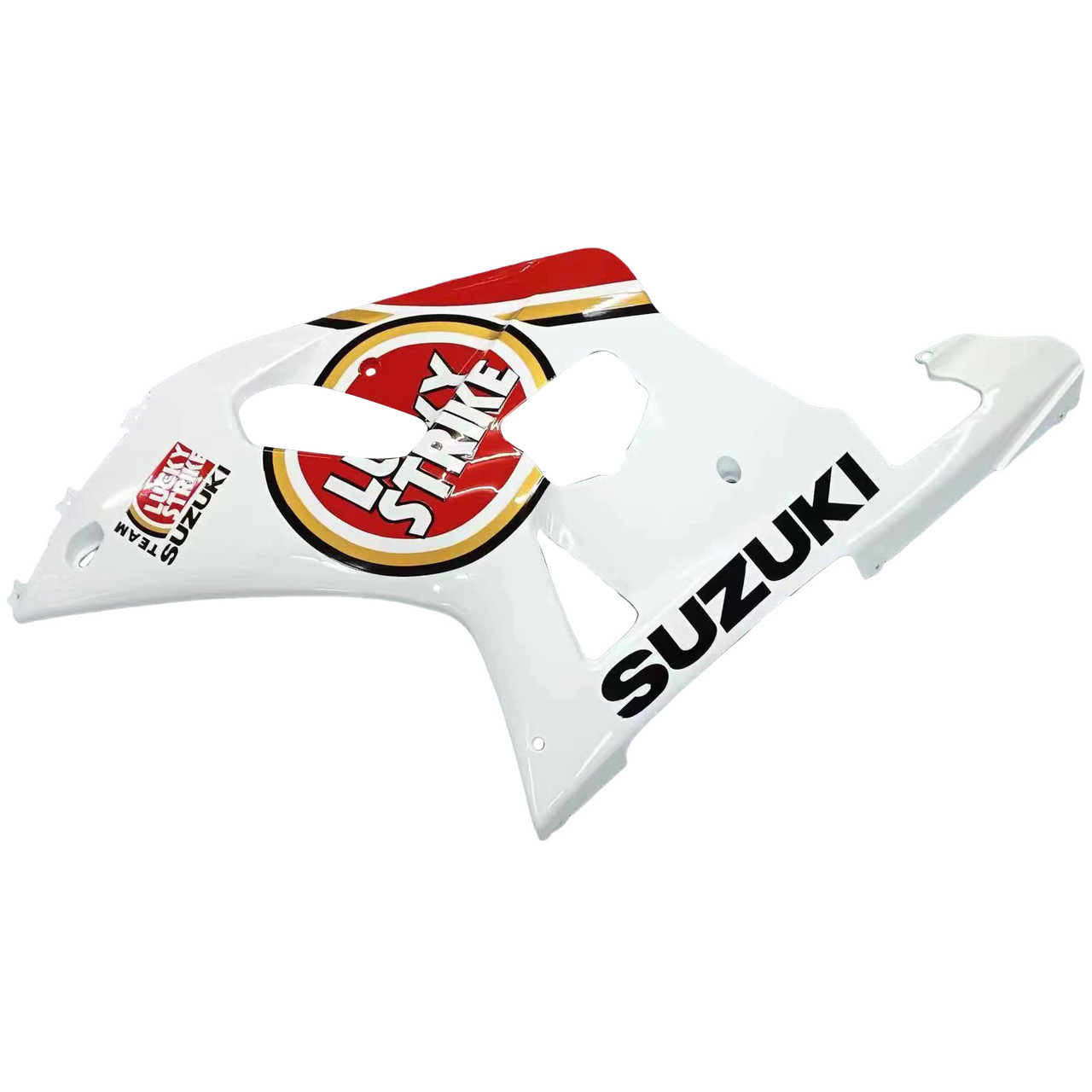 Amotopart Fairings Suzuki GSXR 600 White & Red Lucky Strike Racing (2001-2003)