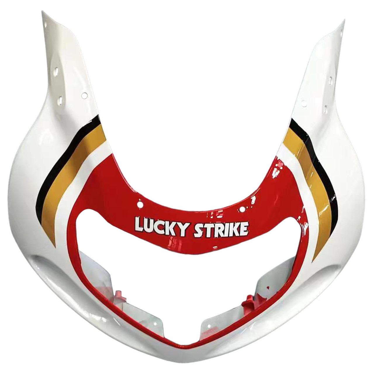 Amotopart Fairings Suzuki GSXR 600 White & Red Lucky Strike Racing (2001-2003)