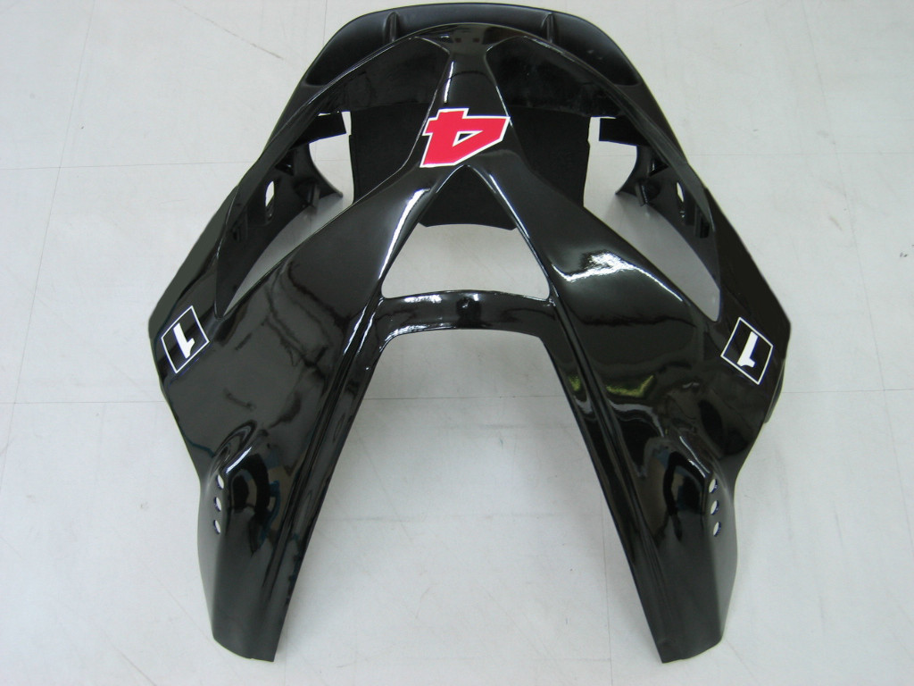 Amotopart Fairings Kawasaki ZX12R Ninja Black White West Racing (2002-2005)