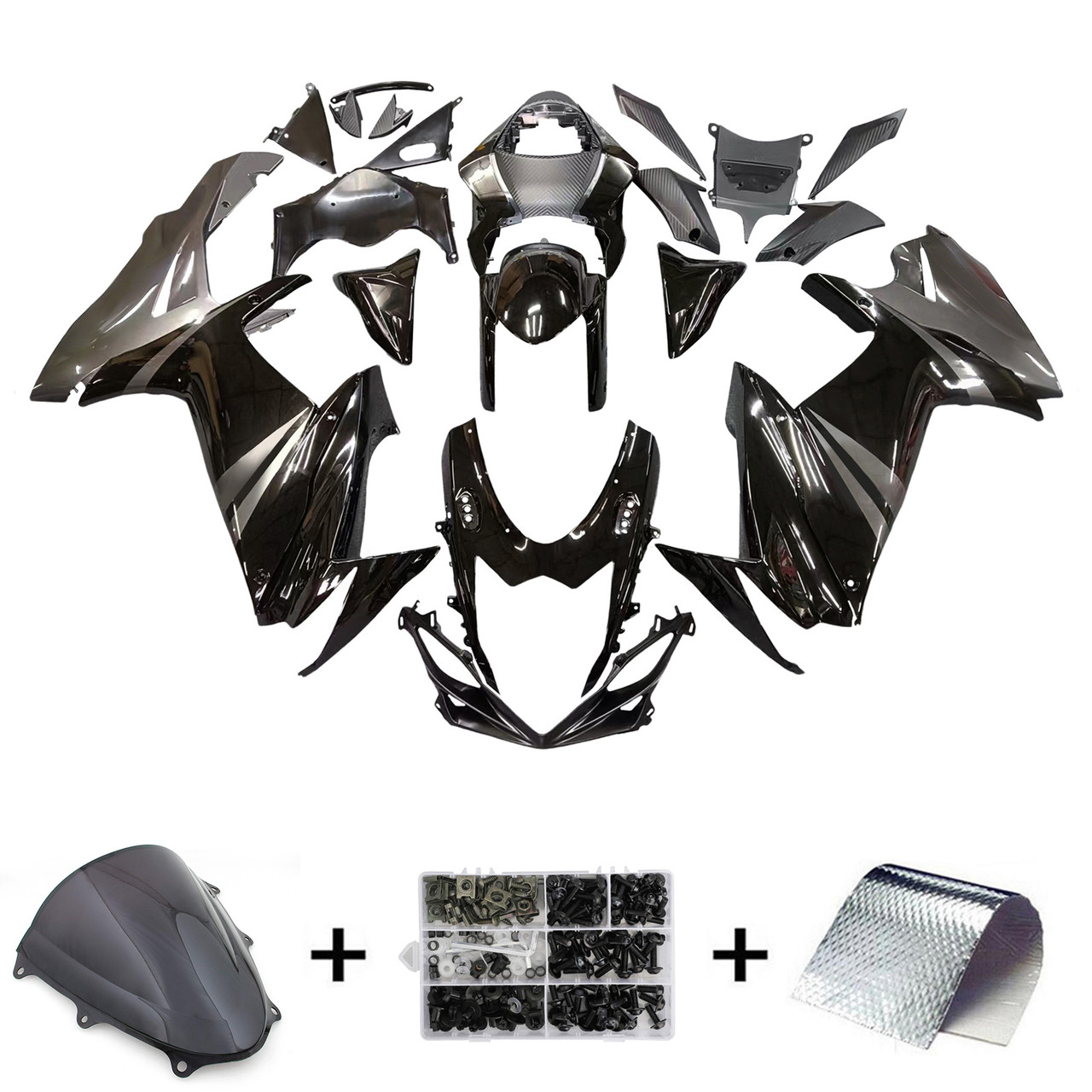 Amotopart Fairings Plastics Suzuki GSXR600 GSXR750 K11 Black GSXR (2011-2022)