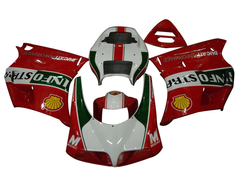 Amotopart Fairings Ducati 996 Red White Infostrada Racing (1996