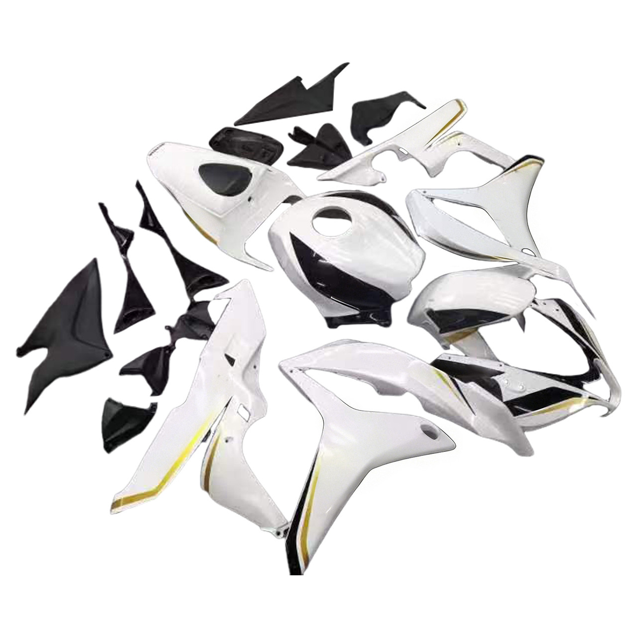 Amotopart Fairings Honda CBR 600 RR White & Black Playboy Racing (2007-2008)