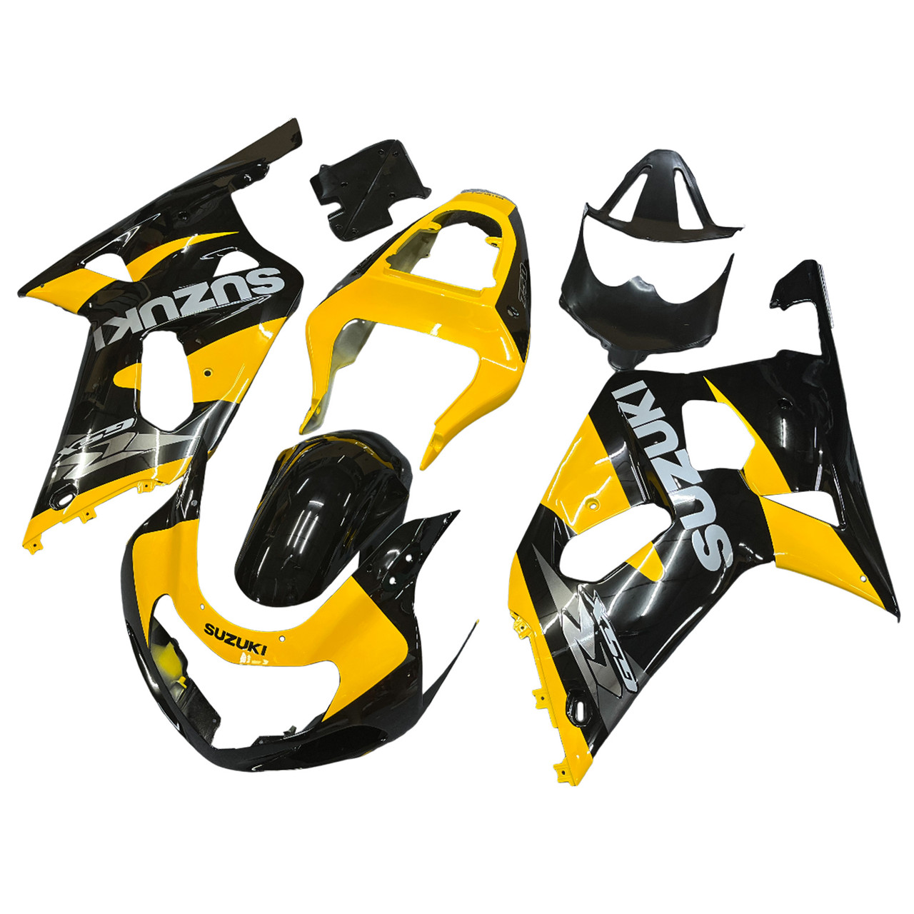 Fairings Suzuki GSXR 750 Black & Yellow GSXR Racing (2001-2003)