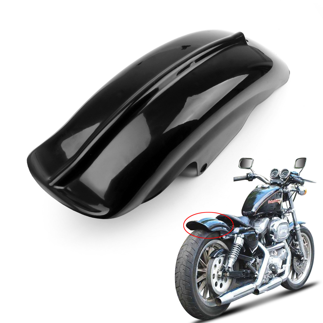 Rear Fender Mudguard Harley Davidson Sportster XL 1200 883