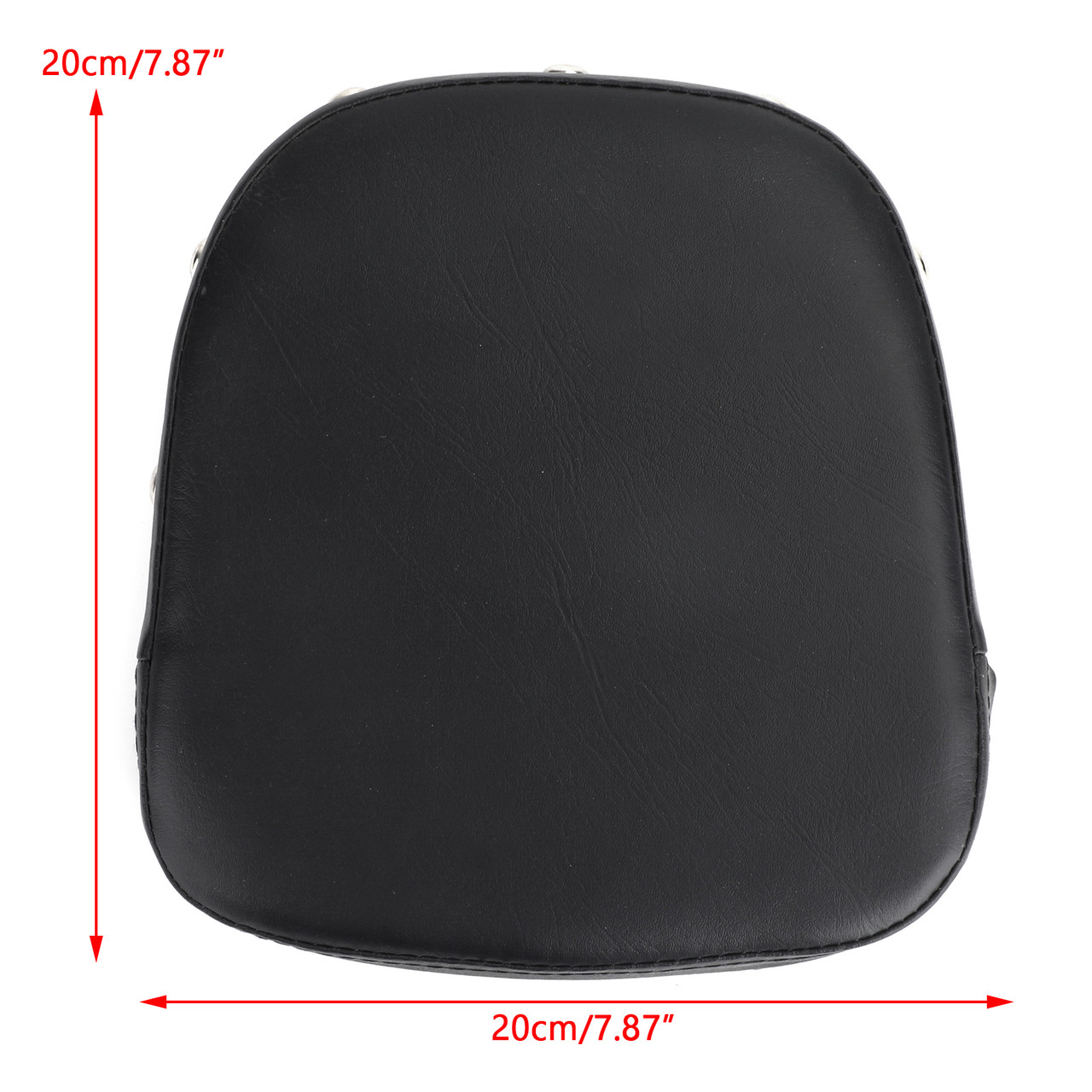 Motorcycle Sissy Bar Backrest Cushion Pad Harley Choppers Universal 25, Black