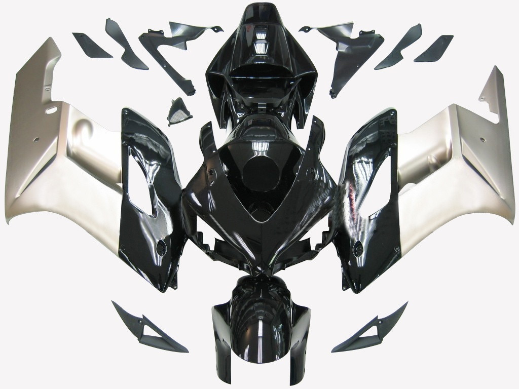Amotopart Fairings Honda CBR 1000 RR Black Silver CBR Racing (2004-2005)