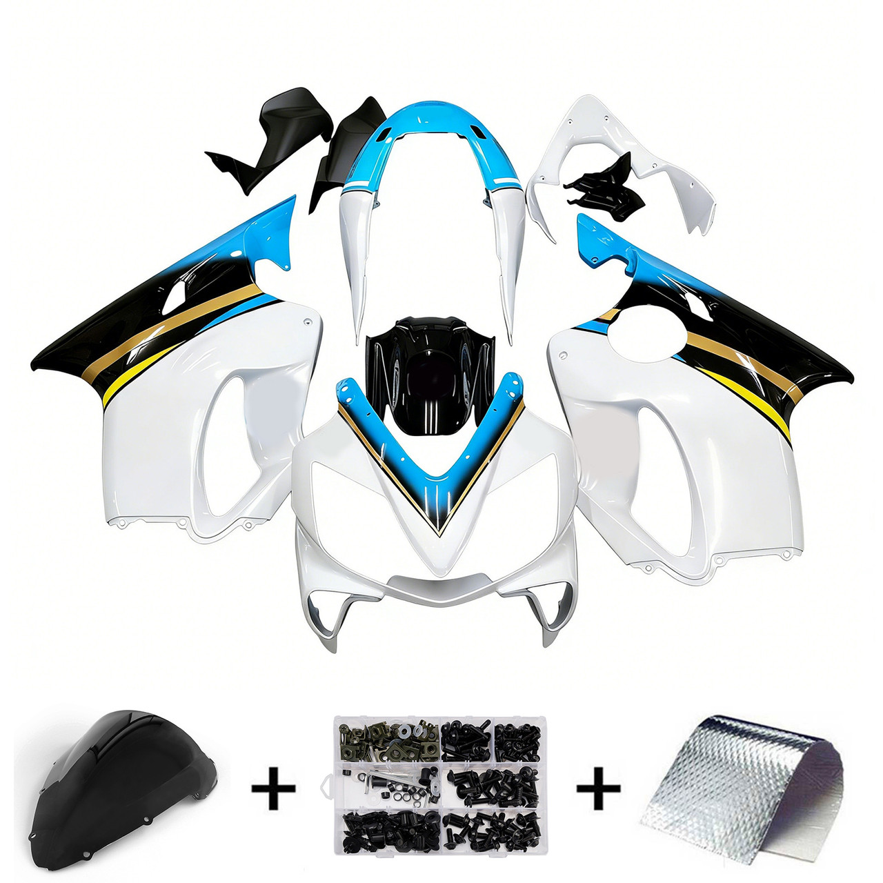 Amotopart Fairings Honda CBR 600 F4i Multi-Color Konica Minolta Racing (2004-2007)