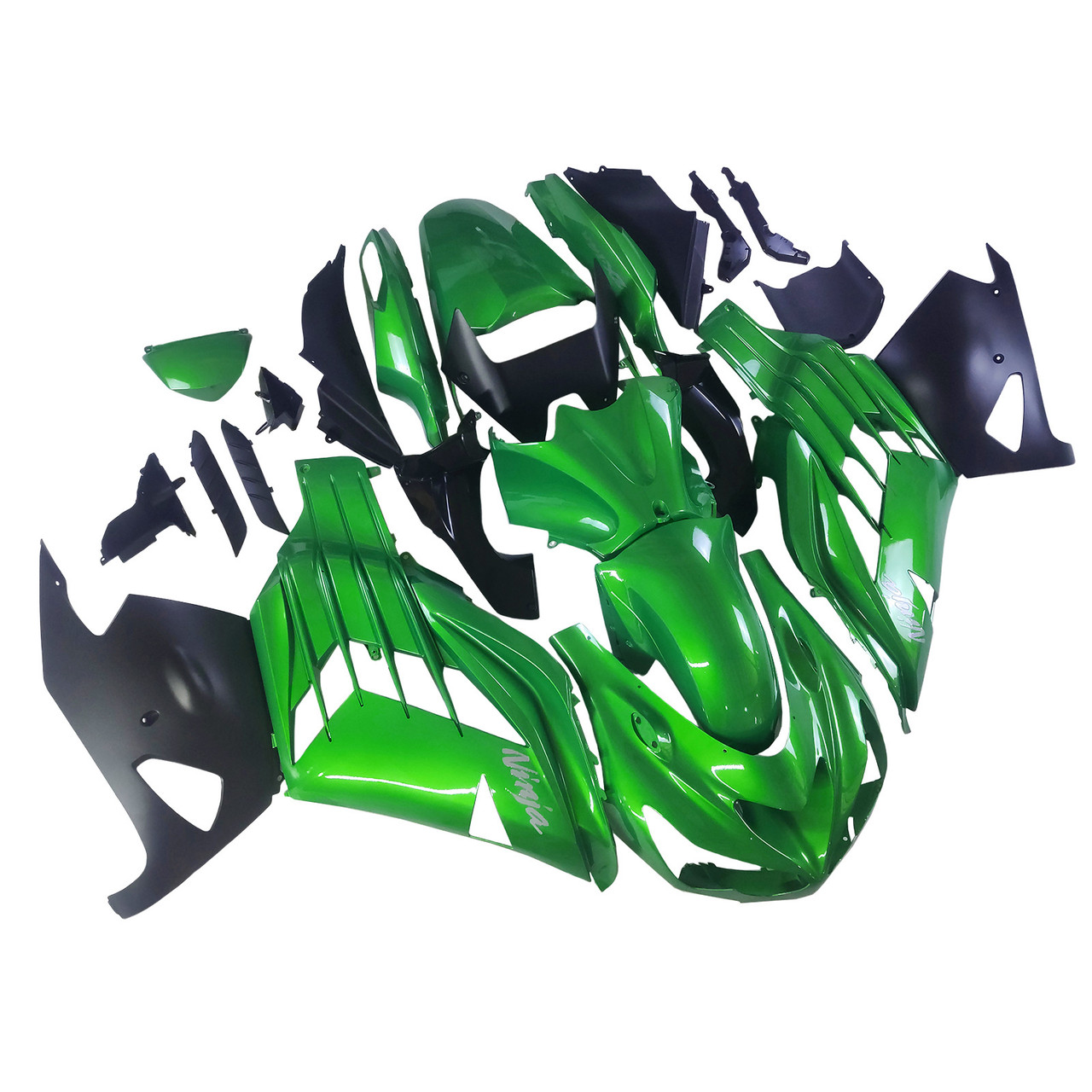 Amotopart Fairings Plastics Kawasaki ZX14R Ninja Green Racing (2012-2021)