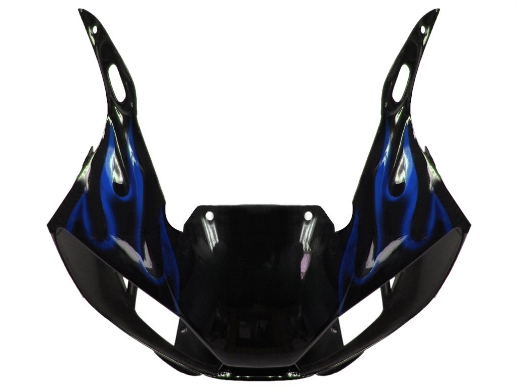 Amotopart Fairings Yamaha YZF-R6 Black & Blue Flame R6 Racing (1998-2002)