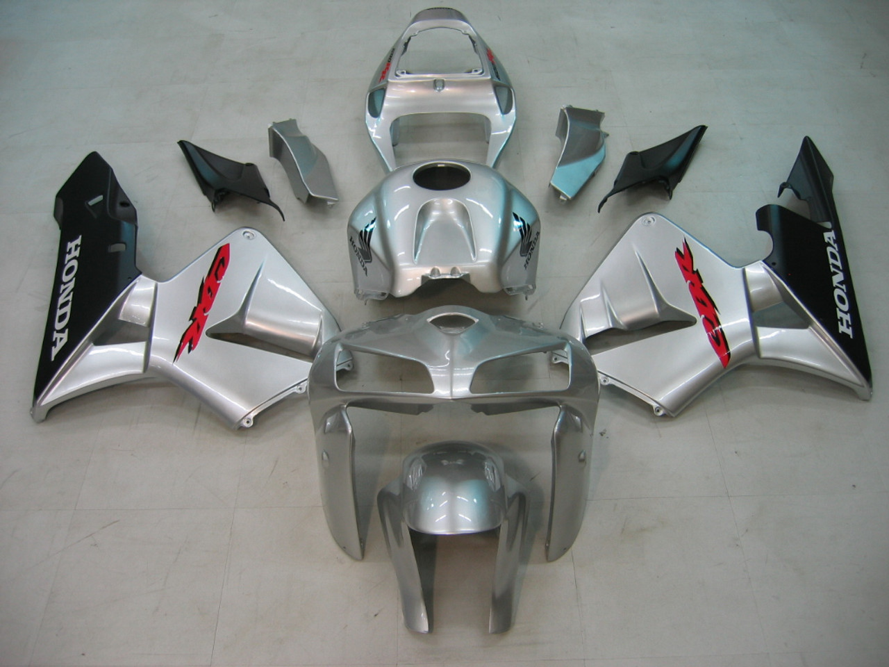 Fairings Honda CBR 600 RR Silver & Black CBR Racing (2005-2006)