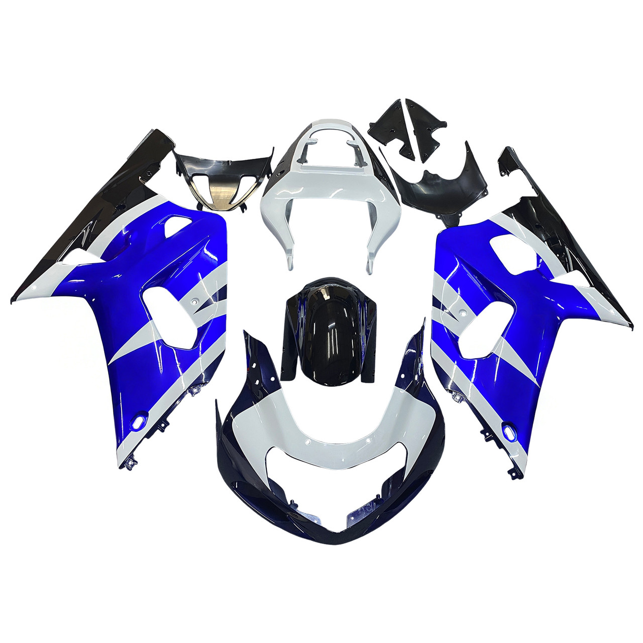 Amotopart Fairings Suzuki GSXR 600 Blue White Black GSXR Racing  (2001-2003)