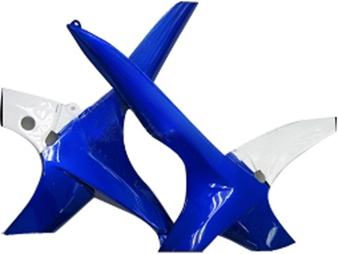 Amotopart Fairings Suzuki GSXR 600 750 White Blue Jordan Racing  (2008-2010)