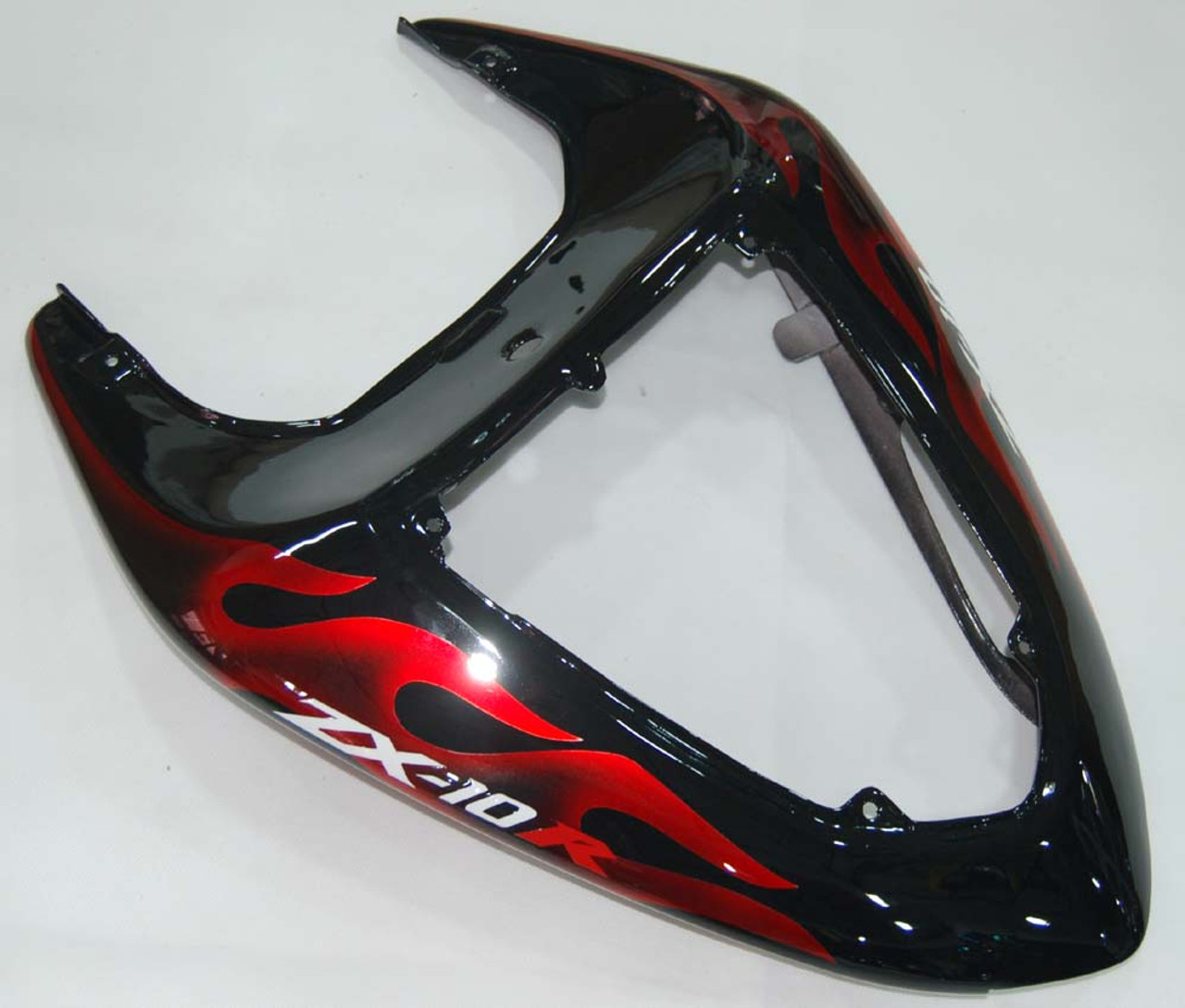 Fairings Kawasaki ZX 10R Black & Red Flame Ninja Racing (2006-2007)