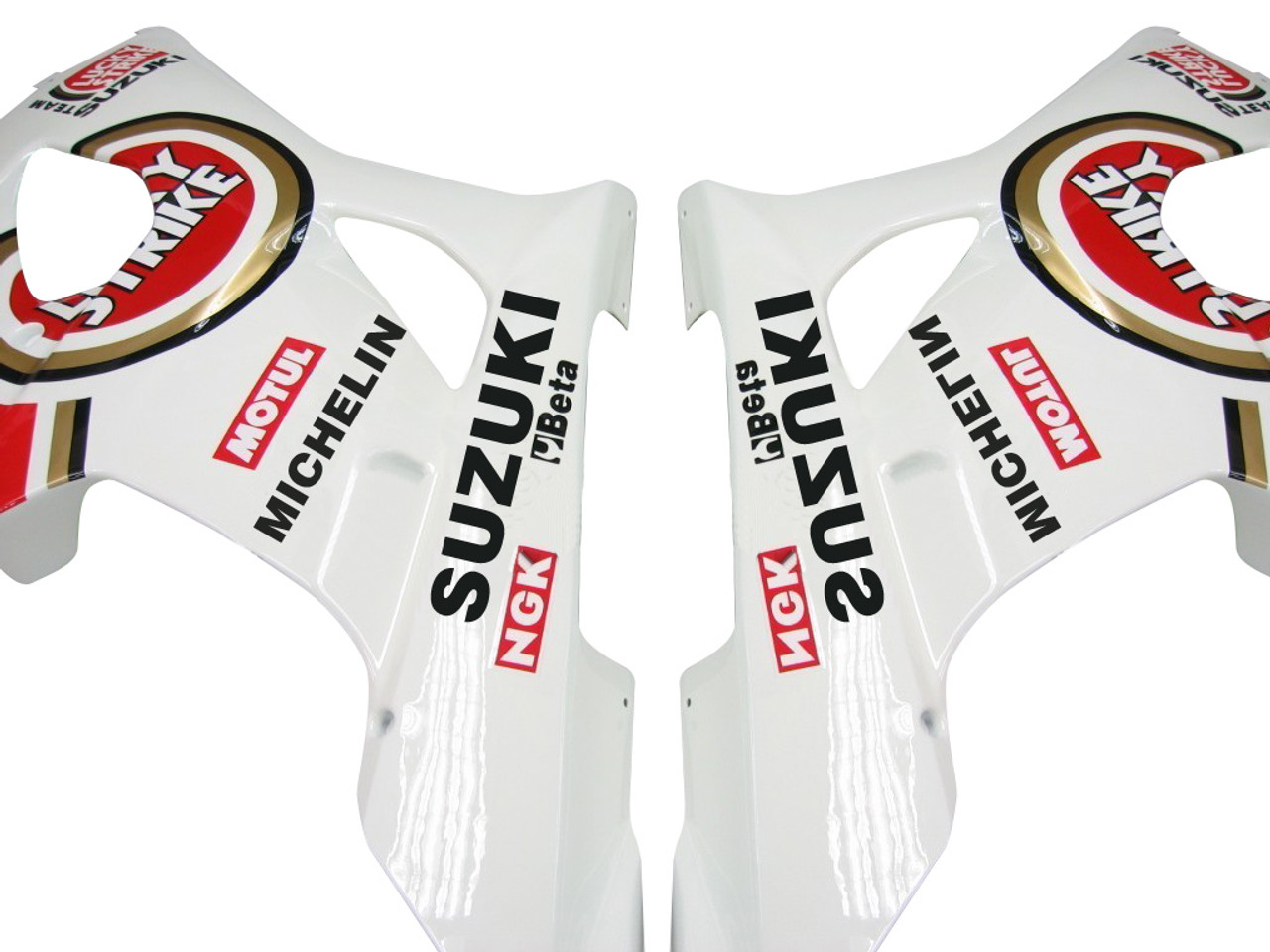 Fairings Suzuki GSXR 1000 White and Red Lucky Strike Racing  (2003-2004)