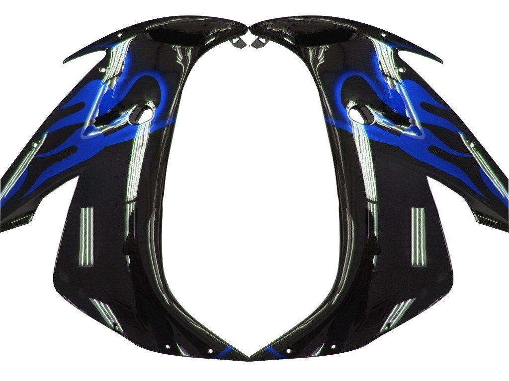 Amotopart Fairings Yamaha YZF-R1 Black & Blue Flame R1 Racing (2004-2006)