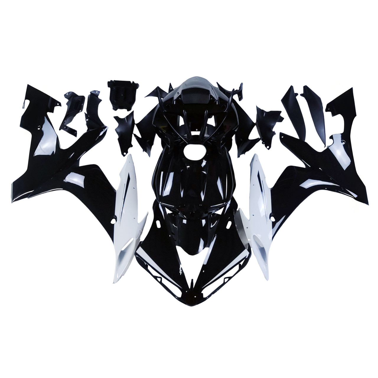 Amotopart Fairings Yamaha YZF-R1 Black White R1 Racing (2004-2006)