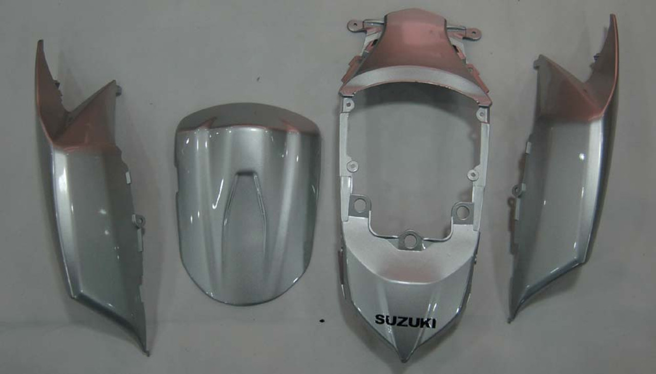 Fairings Suzuki GSXR 600 750 Silver Black GSXR Racing  (2008-2010)