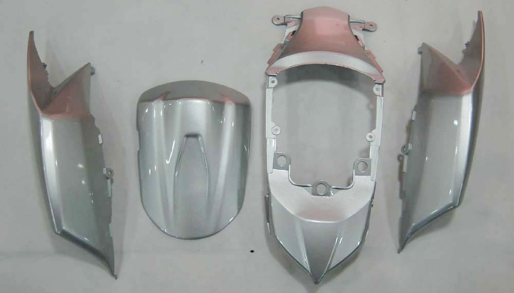 Amotopart Fairings Suzuki GSXR 600 750 Silver Black GSXR Racing  (2008-2010)