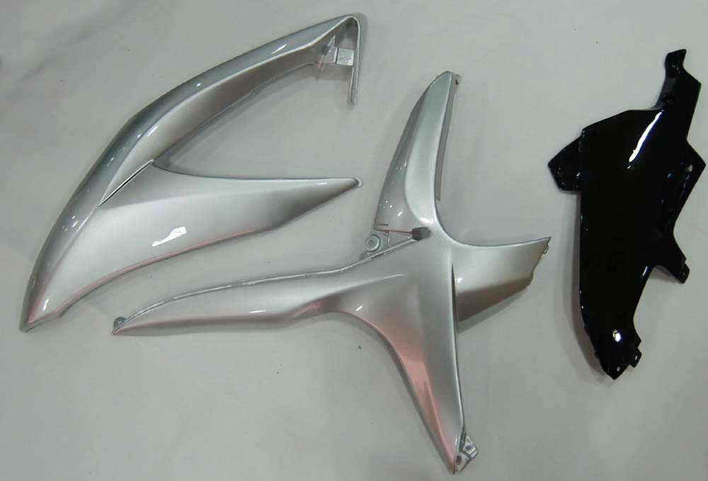 Amotopart Fairings Suzuki GSXR 600 750 Silver Black GSXR Racing  (2008-2010)