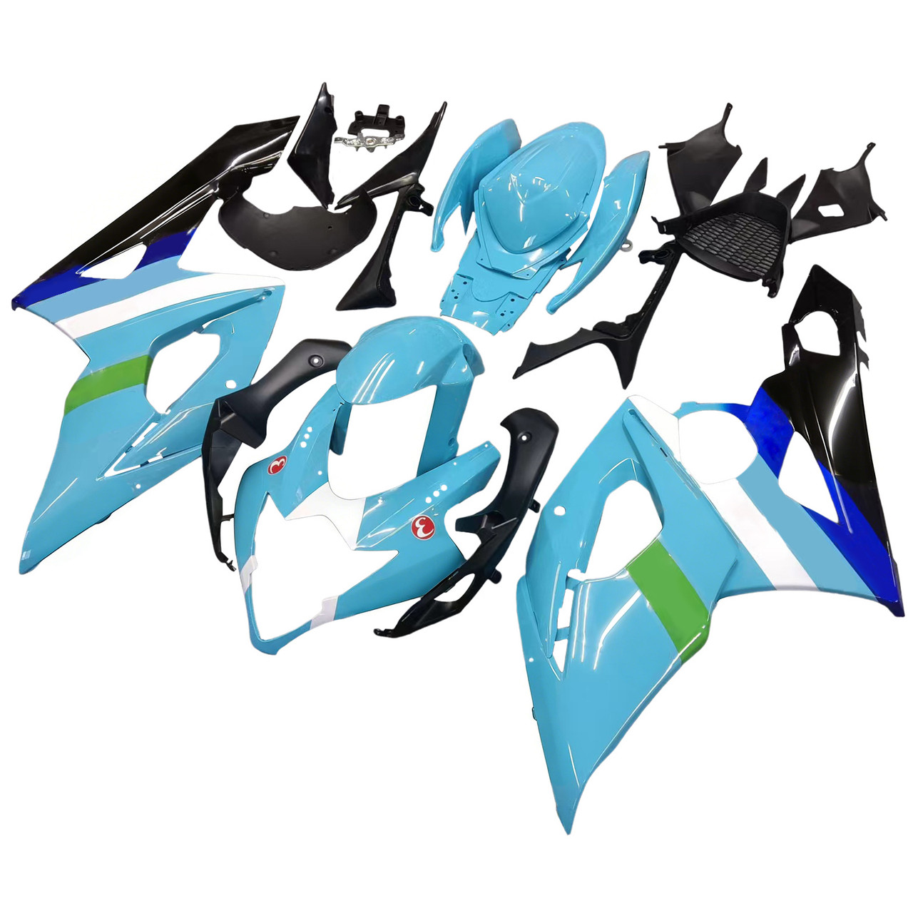 Amotopart Fairings Suzuki GSXR 1000 Blue Black Rizla Racing (2005-2006)