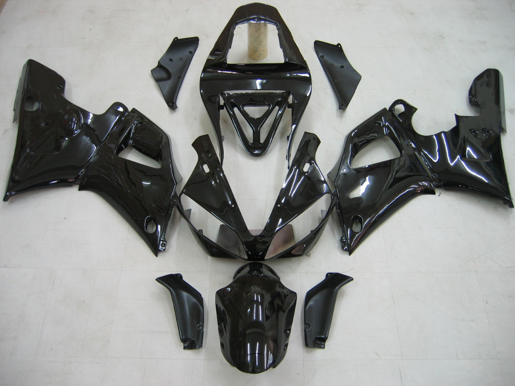 Amotopart Fairings Yamaha YZF-R1 Black YZF Racing (2000-2001)