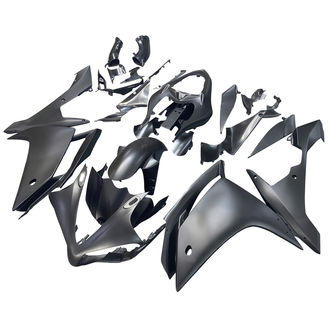 Amotopart Fairings Yamaha YZF-R1 Black Matte & Gold R1 Racing (2007-2008)