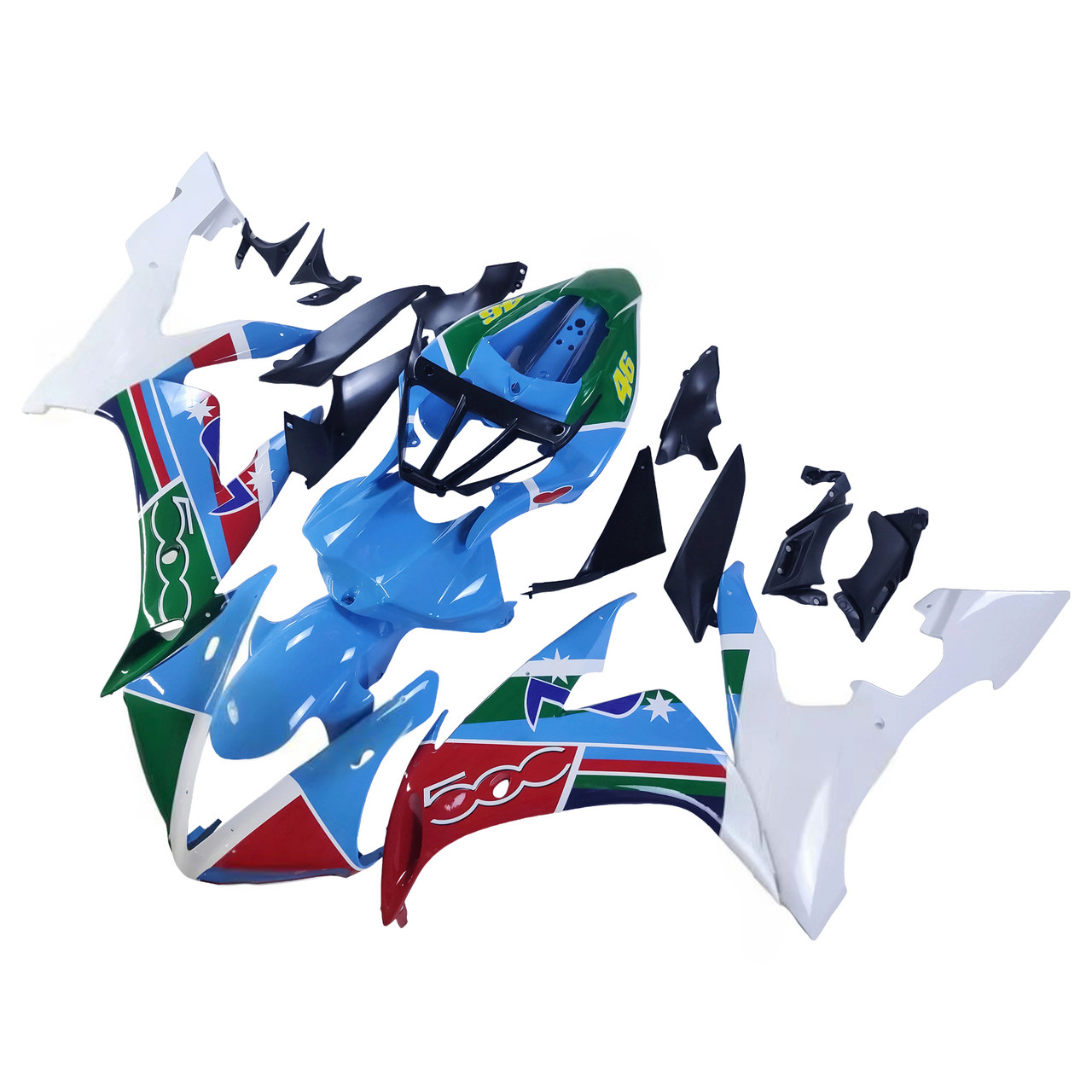 Amotopart Fairings Yamaha YZF-R1 Multi-Color No.46  R1 Racing (2004-2006)