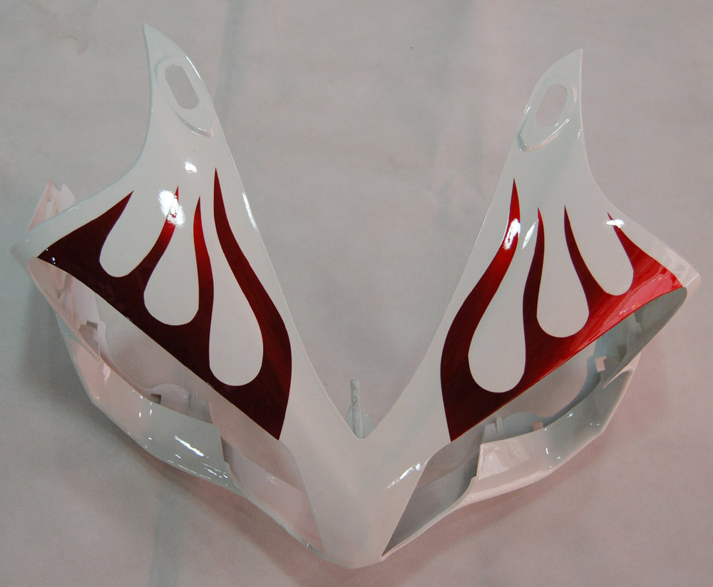 Amotopart Fairings Yamaha YZF-R1 White & Dark Red Flame R1 Racing (2007-2008)